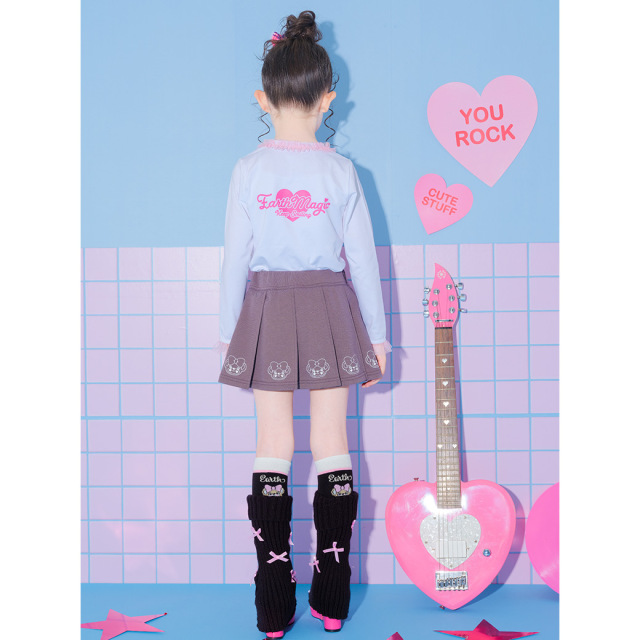 リボン付レッグウォーマー