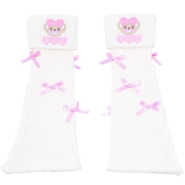 リボン付レッグウォーマー