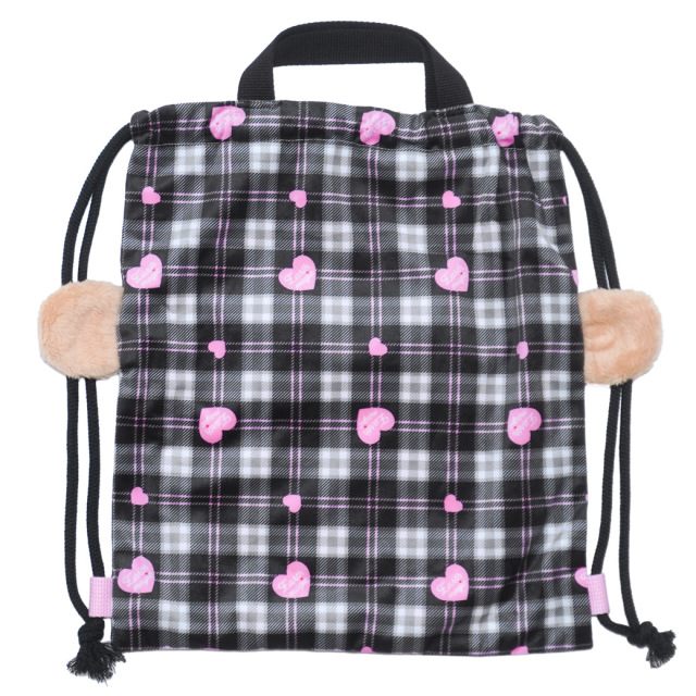 ベロアチェックマフィーナップザック