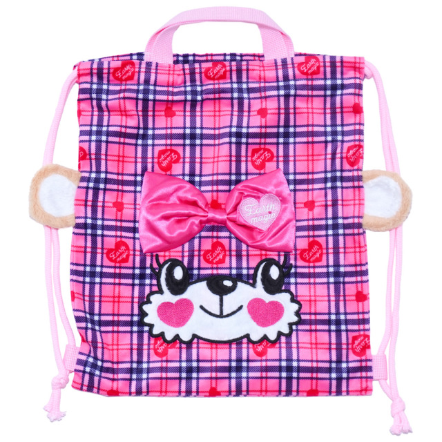 ベロアチェックマフィーナップザック