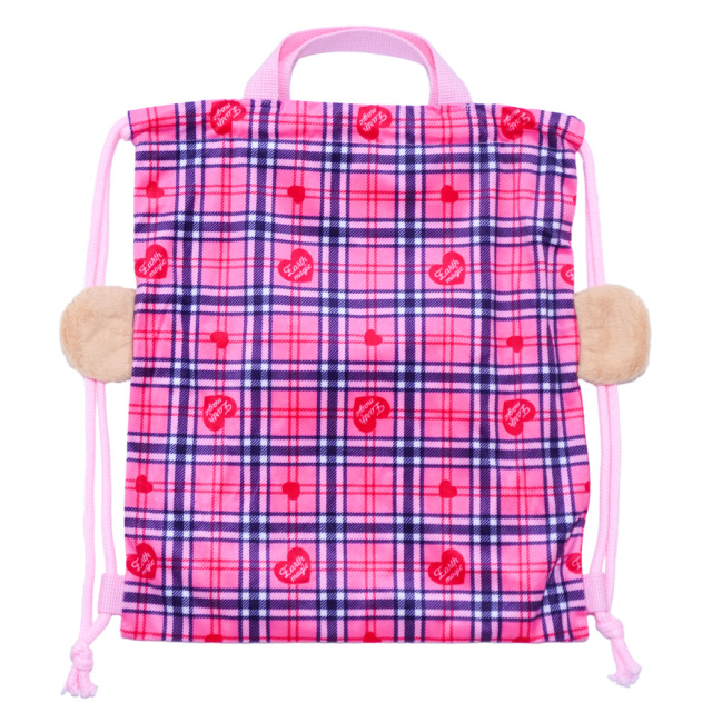 ベロアチェックマフィーナップザック