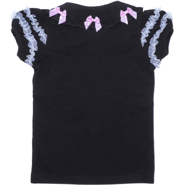 EARTHMAGIC アースマジック マフィー リボン襟付きTシャツ