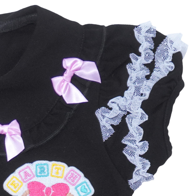 EARTHMAGIC アースマジック マフィー リボン襟付きTシャツ