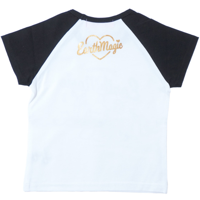 ラグランスリーブショート丈Tシャツ