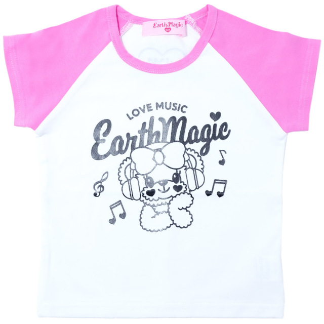 ラグランスリーブショート丈Tシャツ