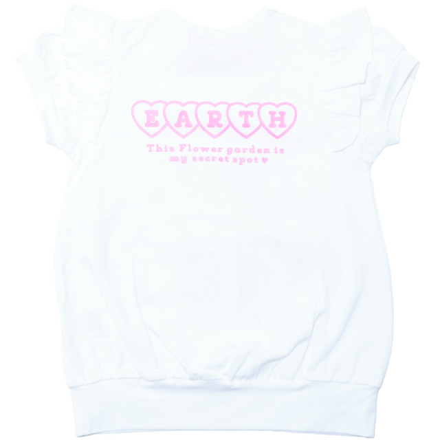 フラワーマフィープリント裾リブTシャツ