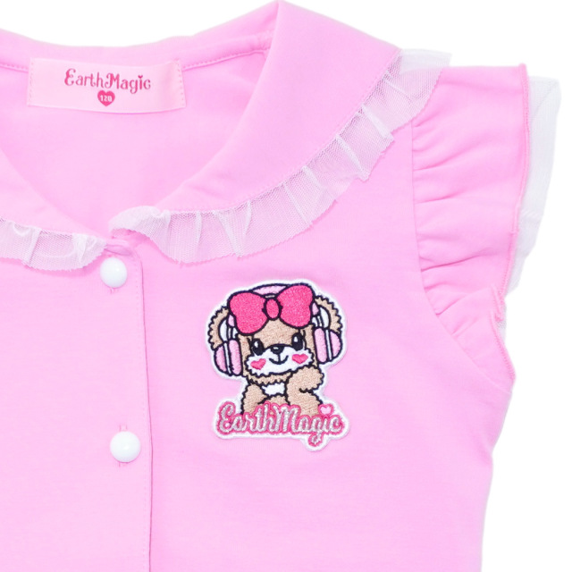 前開き袖フリルセーラーTシャツ