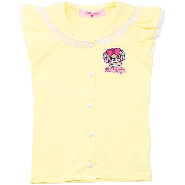 前開き袖フリルセーラーTシャツ