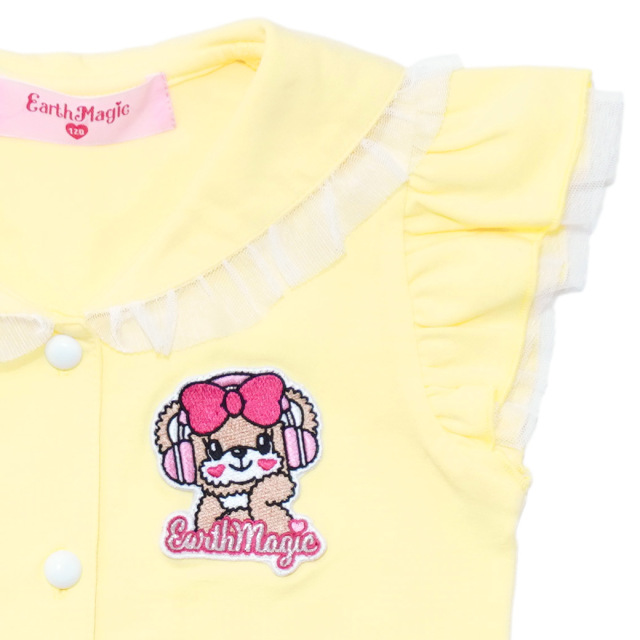 前開き袖フリルセーラーTシャツ