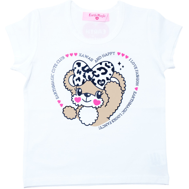 EARTHMAGIC アースマジック マフィー レオパードリボンマフィープリントTシャツ
