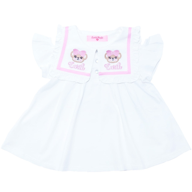 スクエアセーラー襟AラインTシャツ