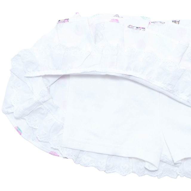 EARTHMAGIC アースマジック マフィー ミニいちごマフィー総柄ティアードスカート