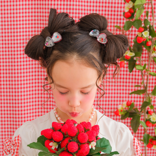 EARTHMAGIC アースマジック ストロベリー＆マフィーハートヘアゴム4個SET