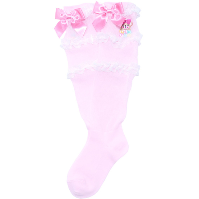 日本製 チュールフリル付きシアールーズソックス