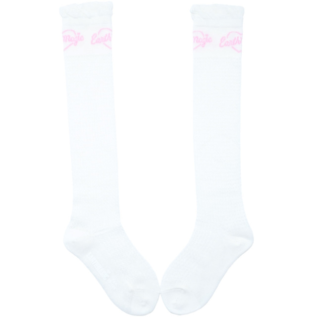 日本製 ロゴ入りメッシュルーズソックス