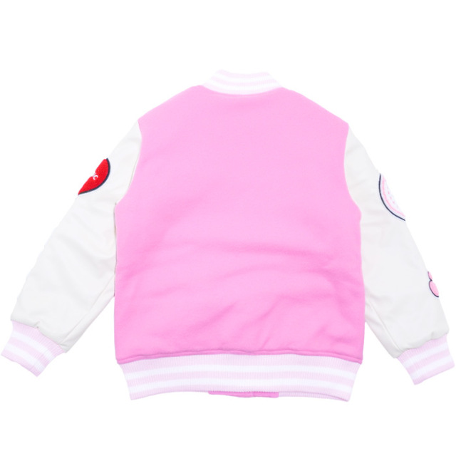 フリース×合皮袖切替スタジャン