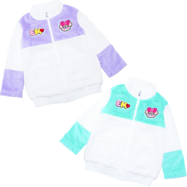 ボア×シルキーファー切替ブルゾン