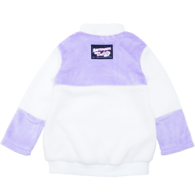 ボア×シルキーファー切替ブルゾン