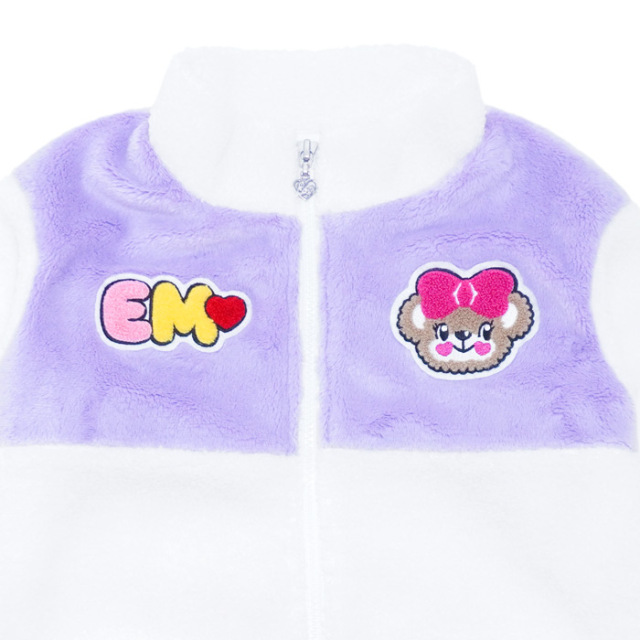 ボア×シルキーファー切替ブルゾン