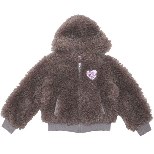 プードルファーショート丈ブルゾン