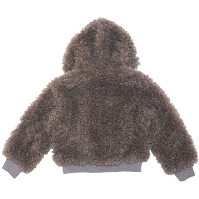 プードルファーショート丈ブルゾン