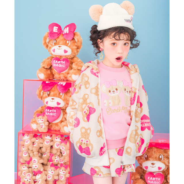 usako  ʚ♥ɞピンクハウステディベアクマちゃま耳付きフ─ドブルゾン♥ usako ʚ♥ɞピンクハウステディベアクマちゃま耳付きフ─ドブルゾン♥ ʚ