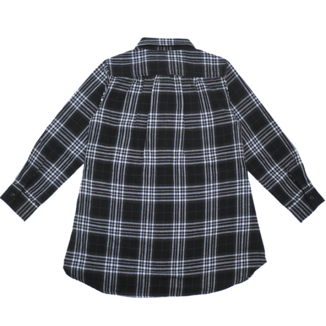 チェック柄ネルシャツワンピース