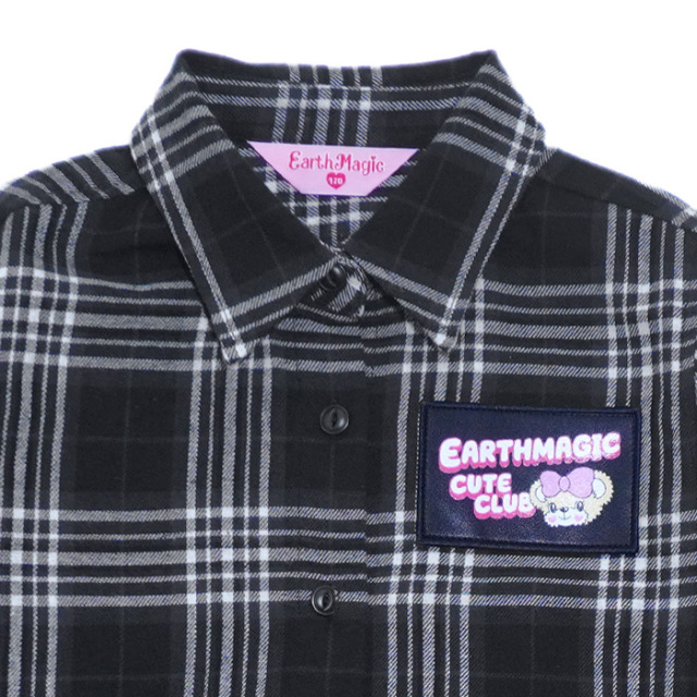 チェック柄ネルシャツワンピース