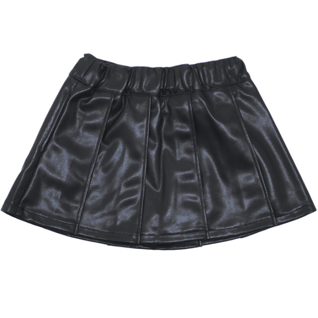 合皮プリーツスカート