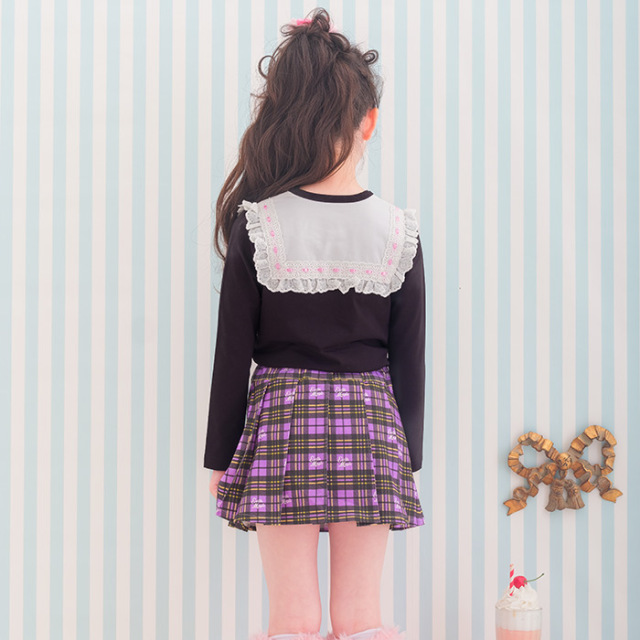 スクエアヨーク長袖ベア天Tシャツ