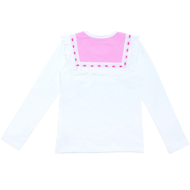 スクエアヨーク長袖ベア天Tシャツ