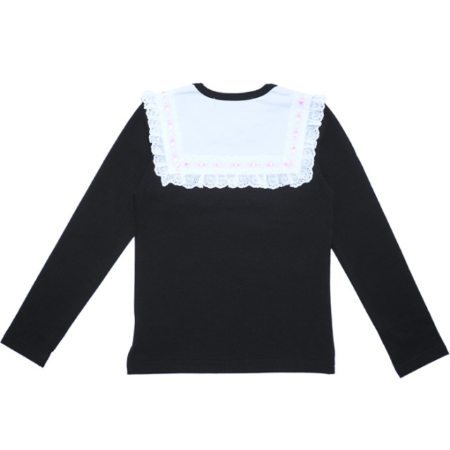 スクエアヨーク長袖ベア天Tシャツ