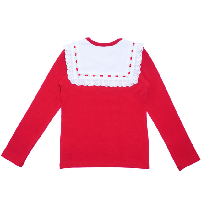 スクエアヨーク長袖ベア天Tシャツ