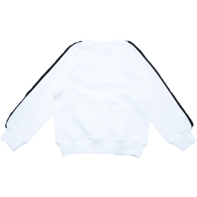 バイカラーフリル裏毛トレーナー