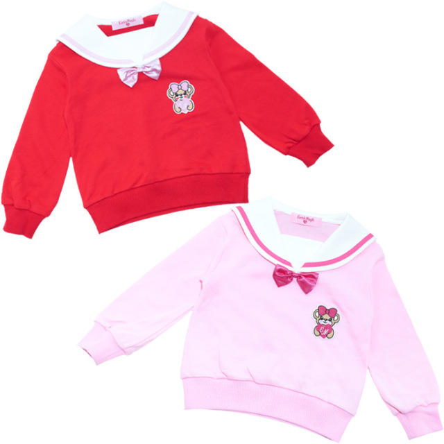 バックプリント裏毛セーラートレーナー