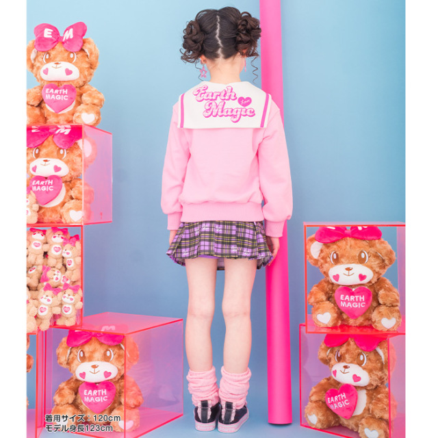 バックプリント裏毛セーラートレーナー