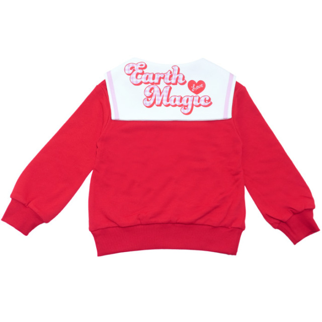 バックプリント裏毛セーラートレーナー