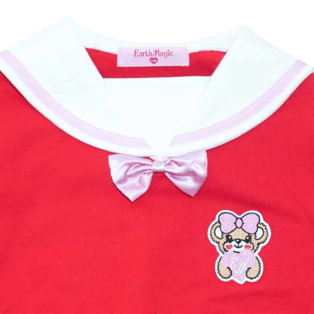 バックプリント裏毛セーラートレーナー