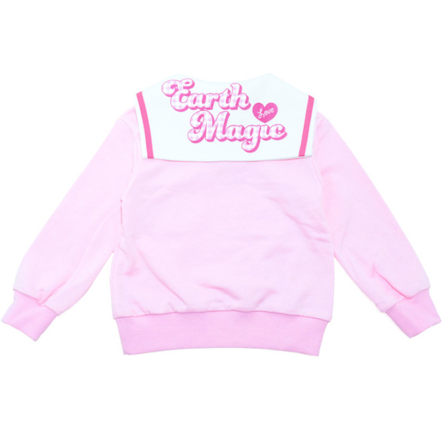 アースマジック　トレーナー バックプリント裏毛セーラートレーナー