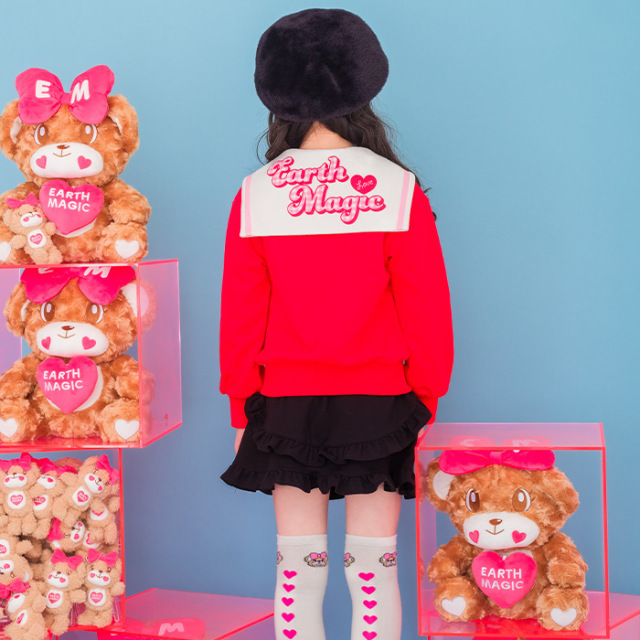 バックプリント裏毛セーラートレーナー