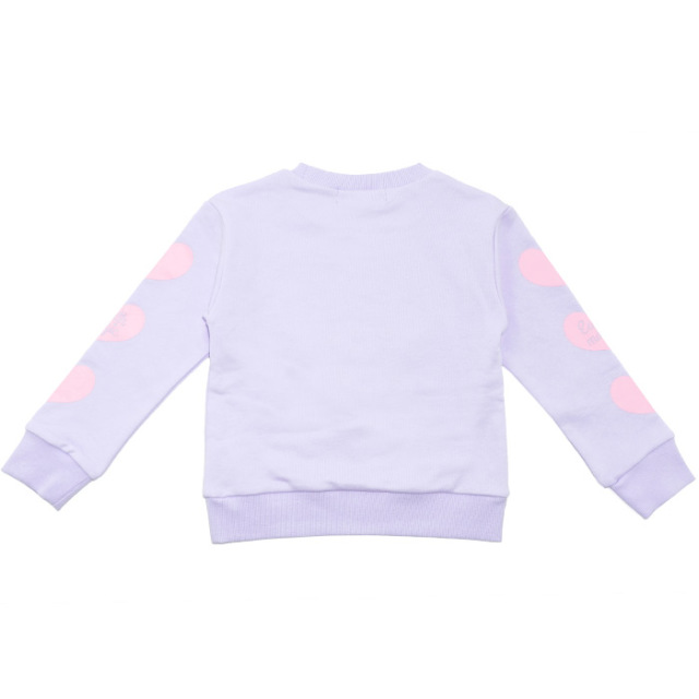 ハートプリント袖マフィーアップリケトレーナー