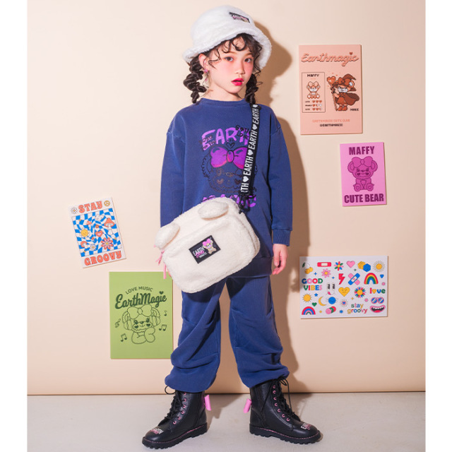 ピグメント染めハートポケットスェットパンツ