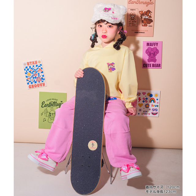 ピグメント染めハートポケットスェットパンツ