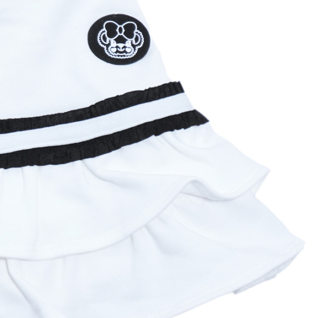 バイカラーフリル裏毛スカート(インナーパンツ付)