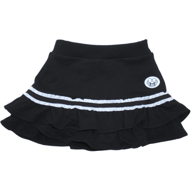 バイカラーフリル裏毛スカート(インナーパンツ付)