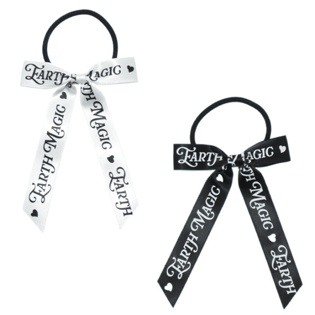 ロゴリボンヘアゴム