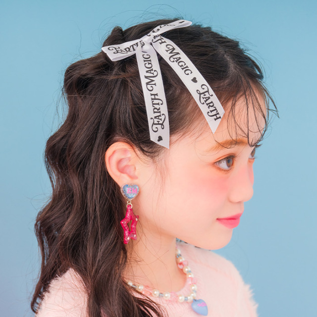 ロゴリボンヘアゴム