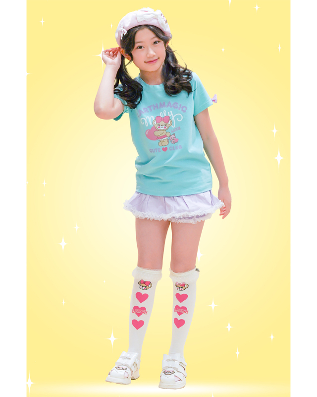 ハート＆ロゴマフィープリントTシャツ