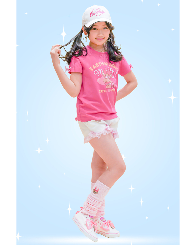 ハート＆ロゴマフィープリントTシャツ