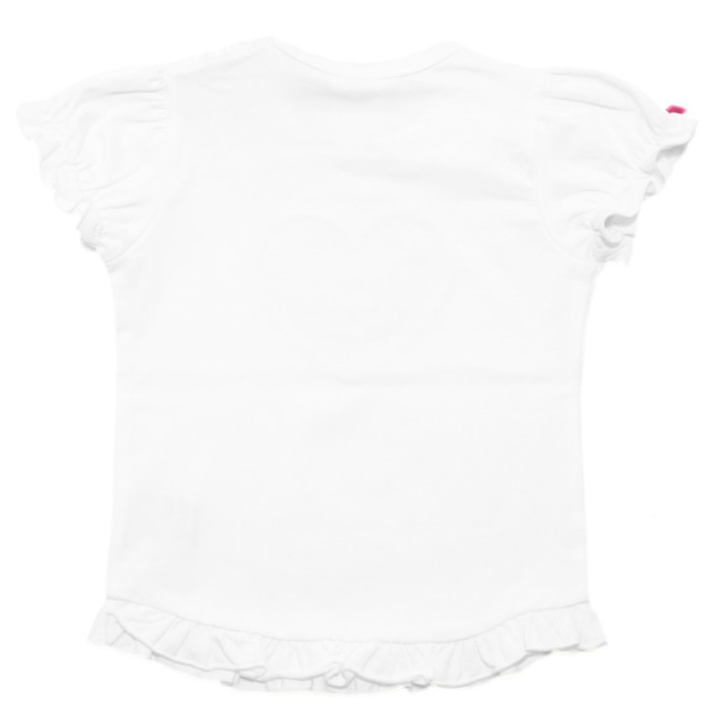 裾フリルハートアップリケTシャツ(ベビー)